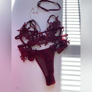 3 piece lingerie set
